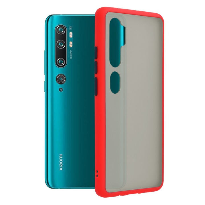 Защитен калъф, съвместим с Xiaomi Mi Note 10 / Note 10 Pro - Bright Red
