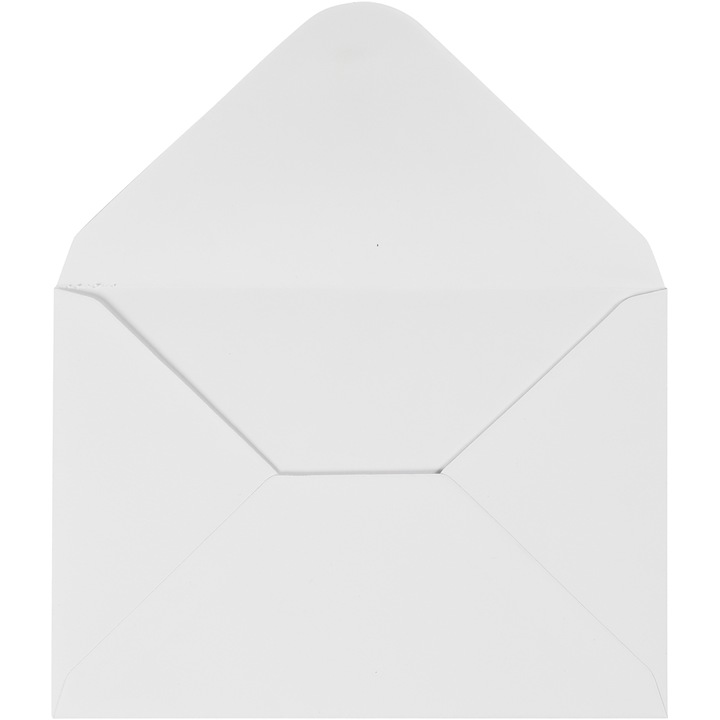 OEM boríték készlet, 11,5 x 16 cm, fehér, 10 db