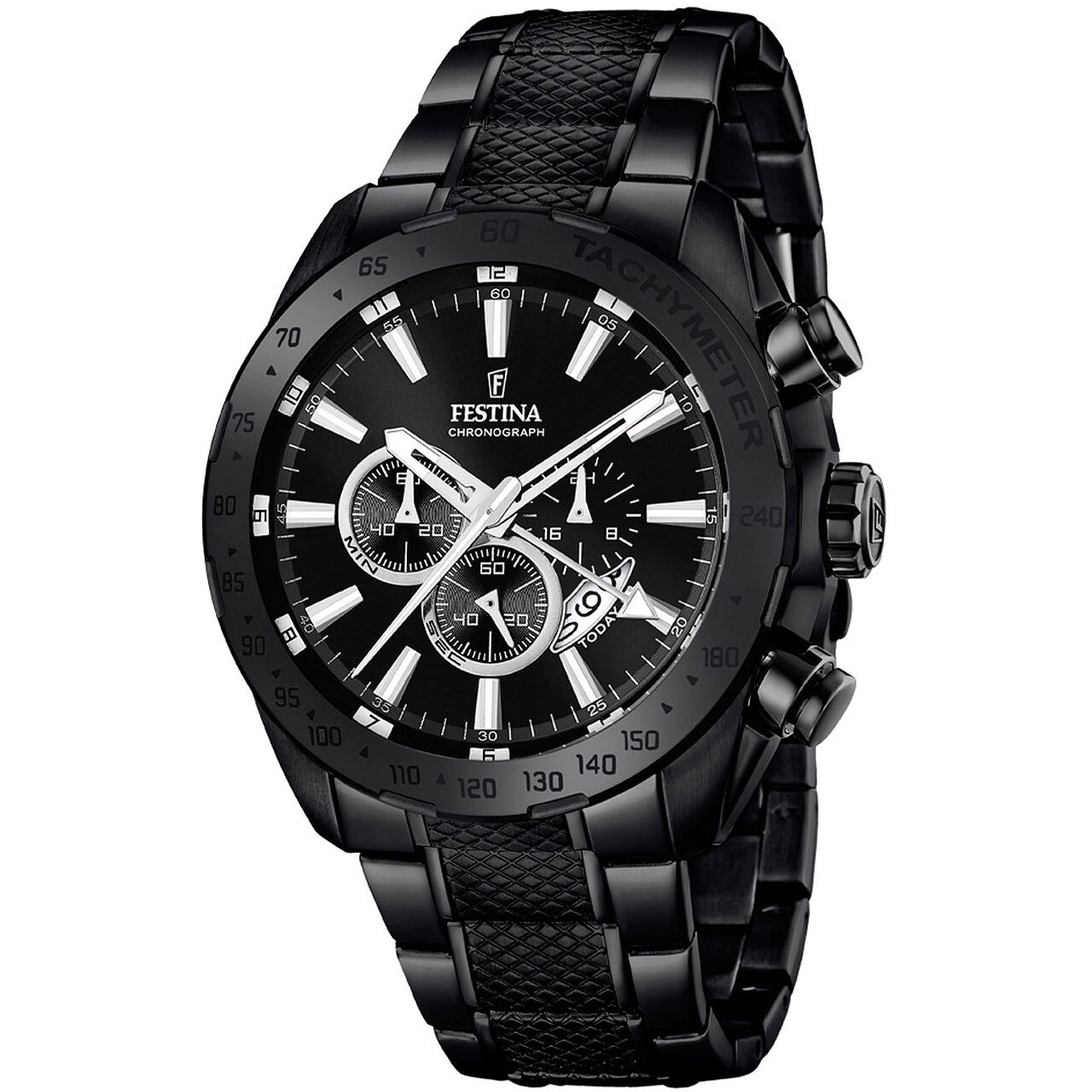Ceas barbatesc Festina F16889/1 Dual-Time Cronograf 44mm, 10ATM, Negru