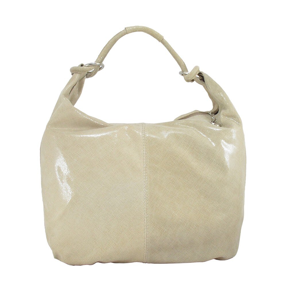 Geanta Cashew, piele naturala taupe, de umar, de dama - LaRue
