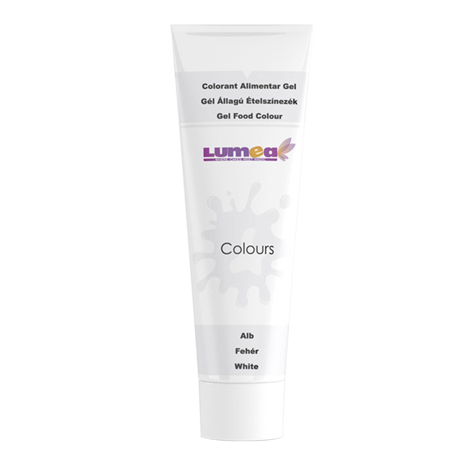 Colorant alimentar gel Lumea Colors alb, 30 g