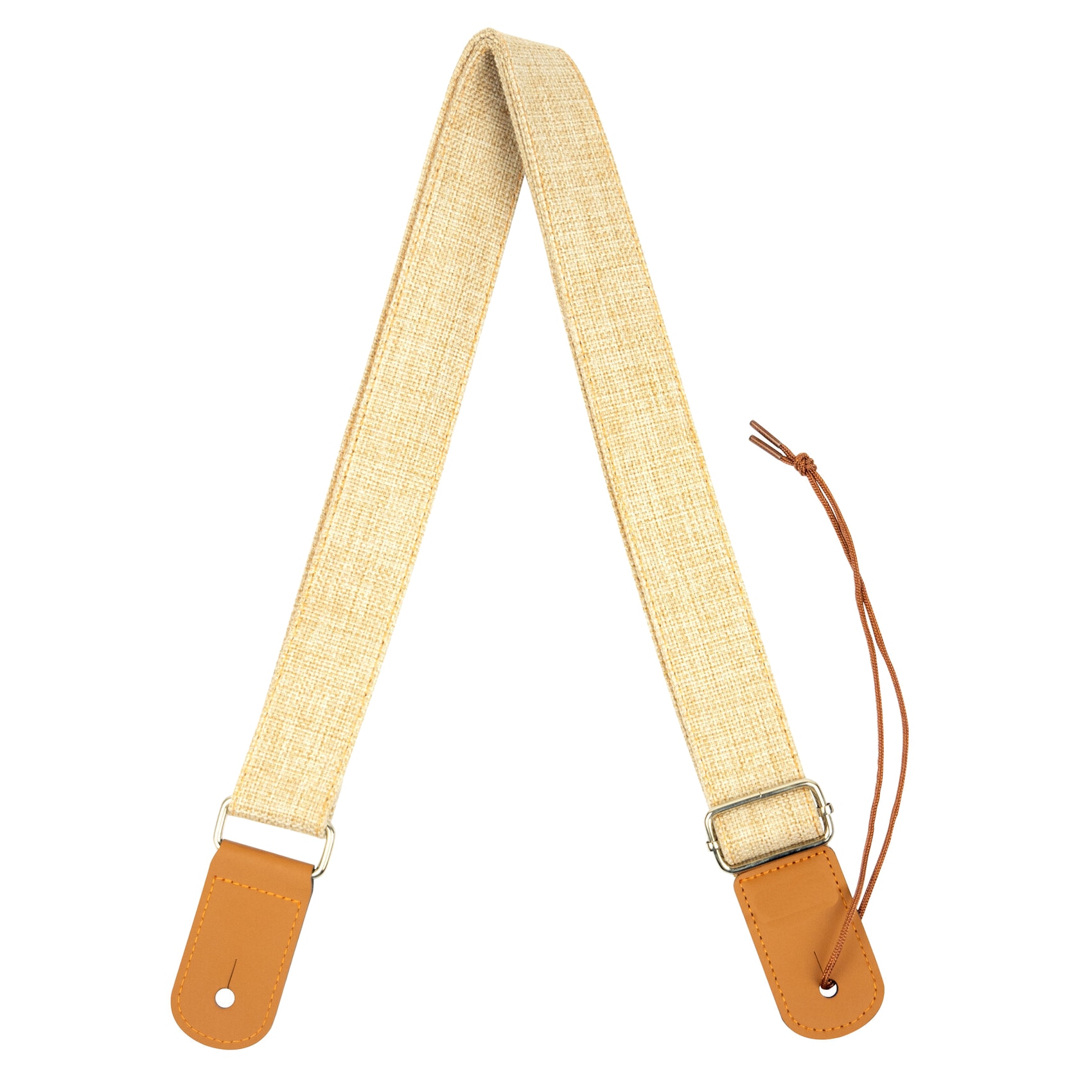 Curea pentru chitara, bumbac, 138 cm, maro