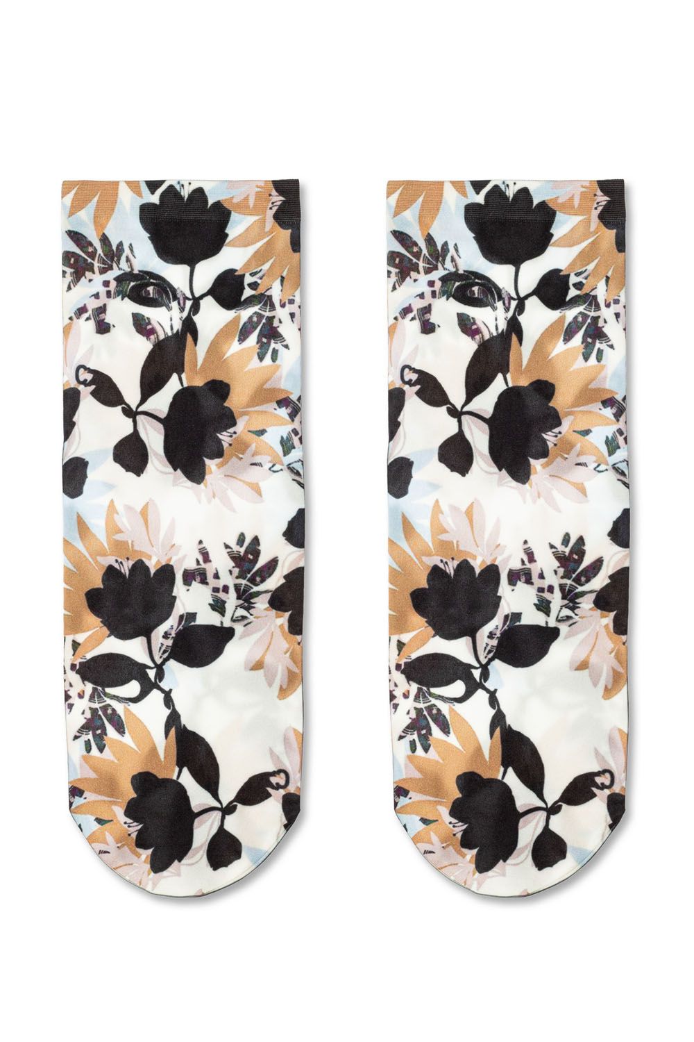 Sosete poliamida cu model floral, Conte Elegant Fantasy 075, 36-39, Multicolor