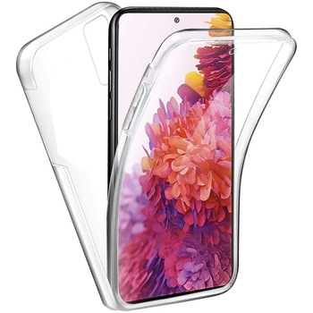 Husa protectie Samsung Galaxy S20 FE, Fully PC & Glass 360° (fata + spate), transparenta, ultra slim, Premium Quality Husa protectie Samsung Galaxy S20 FE, Fully PC & Glass 360° (fata + spate), transparenta, ultra slim, Premium Quality