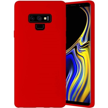 Husa slim compatibila cu Samsung Galaxy Note 9, ultra slim, silicon Rosu, cu interior de catifea, PlanetPhone Husa slim compatibila cu Samsung Galaxy Note 9, ultra slim, silicon Rosu, cu interior de catifea, PlanetPhone