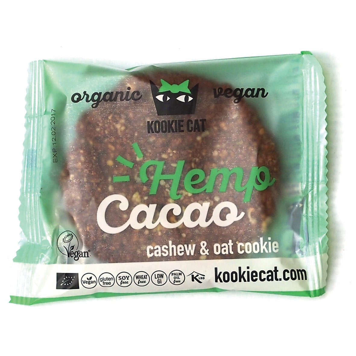 Cookie cu seminte de canepa si cacao fara gluten eco 50g