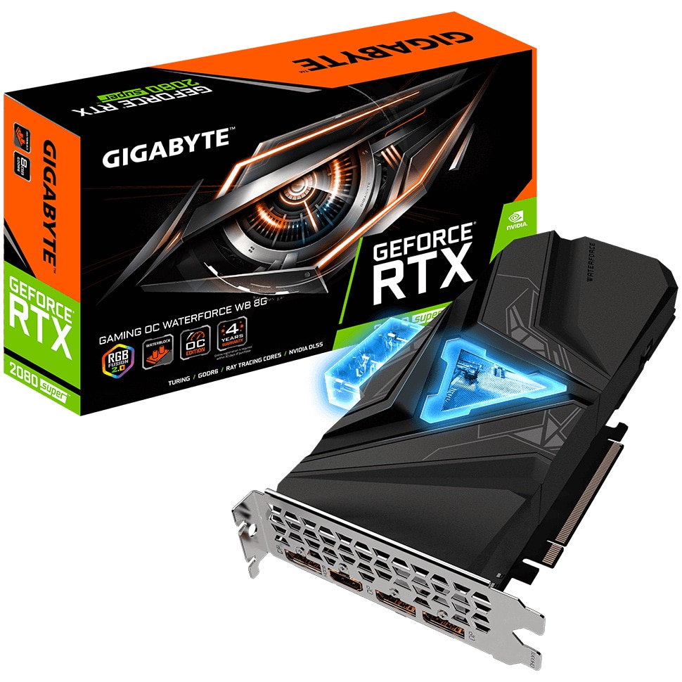 Placa video Gigabyte GeForce® RTX 2080 SUPER™ GAMING OC WATERFORCE