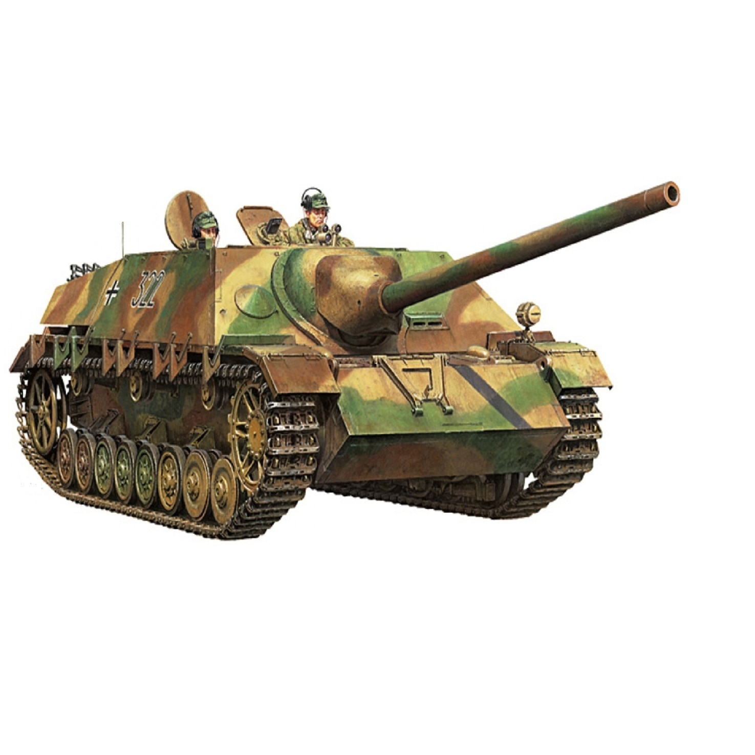 Kit de construit tanc Jagdpanzer IV / 70 (V) Lang si 2 figurine 1:35