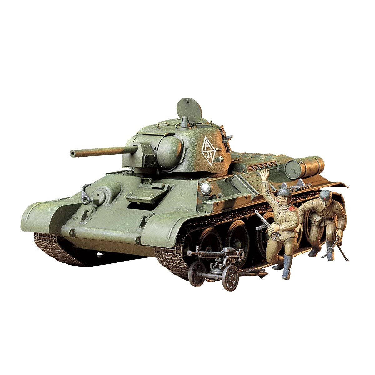 Kit de construit tanc T34 / 76 ChTZ V.43 si 2 figurine 1:35