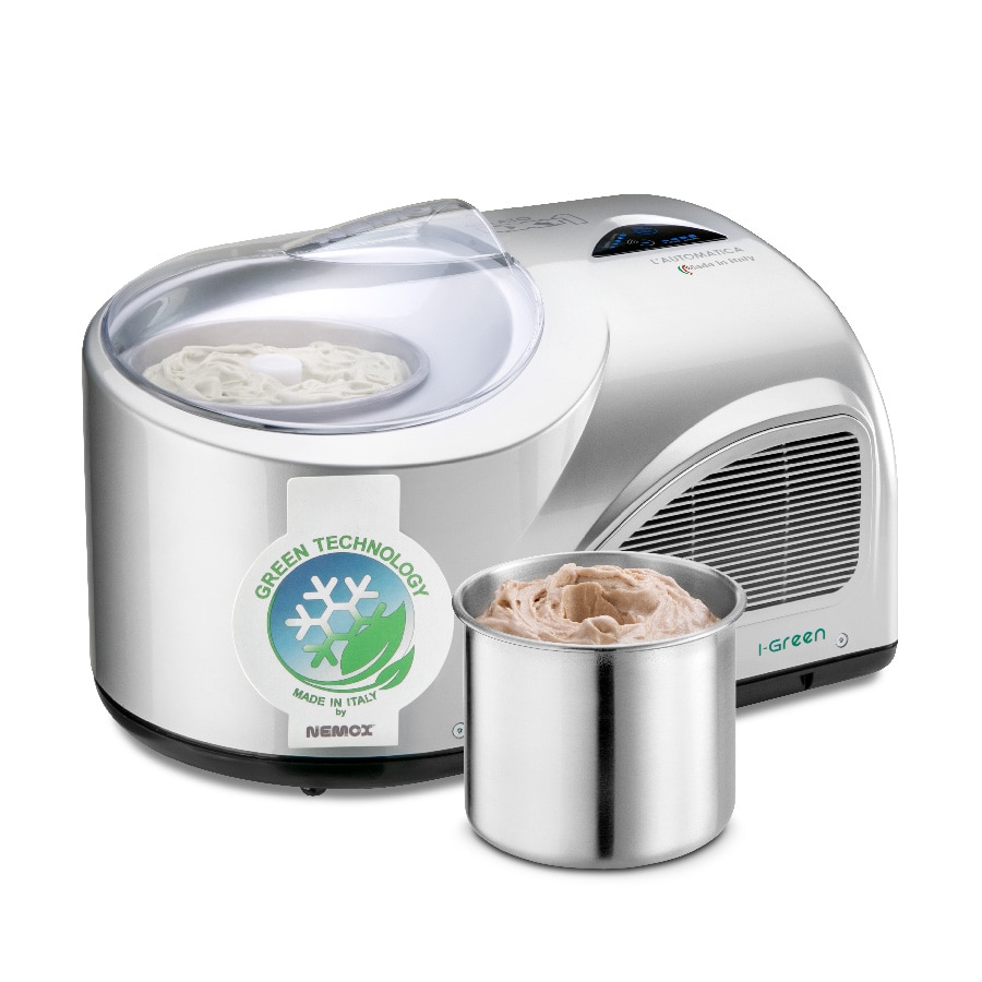Aparat de preparat inghetata Nemox, Gelato NXT1 i-Green, ciclu productie 1 Kg (1.5L) / 15-20 min, complet automat, bol detasabil 1.7 L, preparare rapida, usor de folosit, accesorii incluse, argintiu