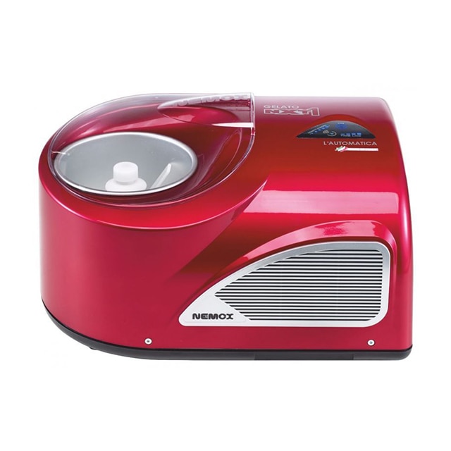 Aparat de preparat inghetata Nemox, Gelato NXT1 i-Green, ciclu de productie 15-20 min, complet automat, bol detasabil 1.5 l, preparare rapida, usor de folosit, accesorii incluse, rosu