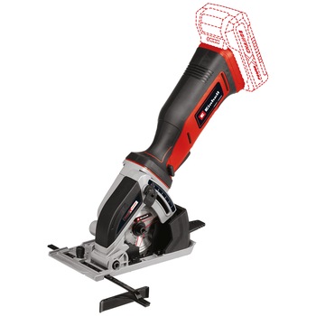 Mini ferastraul circular fara fir Einhell PXC TE-CS 18/89 Li - Kit, 18 V, diametru disc 89 mm, adancime taiere lemn 28 mm + incarcator rapid si acumulator de 2.5 Ah Mini ferastraul circular fara fir Einhell PXC TE-CS 18/89 Li - Kit, 18 V, diametru disc 89 mm, adancime taiere lemn 28 mm + incarcator rapid si acumulator de 2.5 Ah