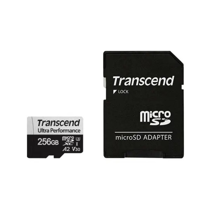 Card de memorie Transcend 340S 256GB MicroSDXC Clasa 10 UHS-I-U3 Adaptor SD