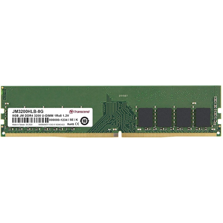 Transcend 8GB DDR4 3200MHz, 163450, Memória