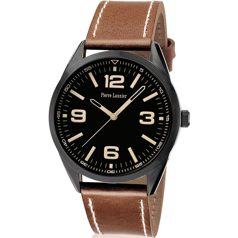 Ceas barbatesc Pierre Lannier 212D439 Quartz Negru