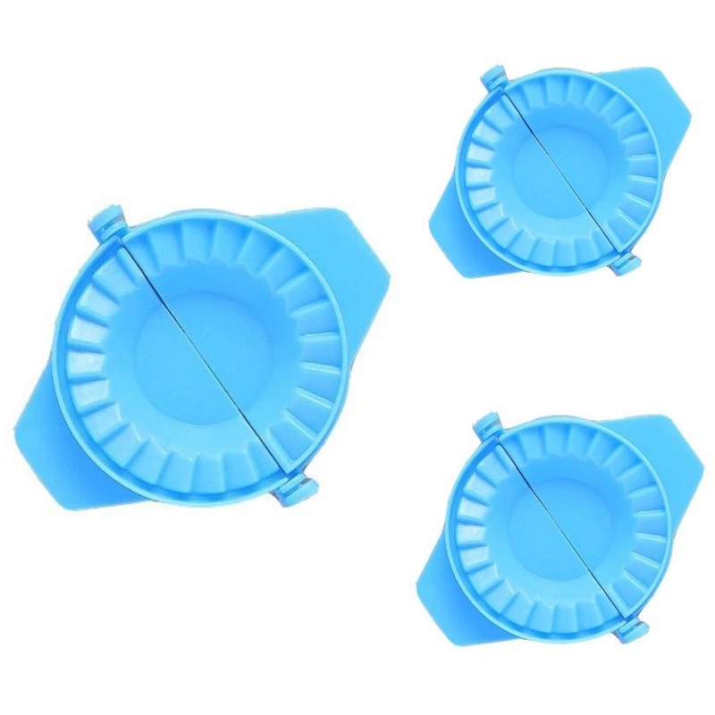 Set 3 Forme din plastic pentru ravioli, 10.5x9 cm, culoare albastru
