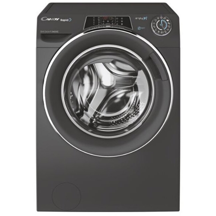 Masina de spalat rufe Candy Rapido RO14106DWMCRE-S, Wi-Fi, 10 kg, 1400rpm, Clasa A, Antracit