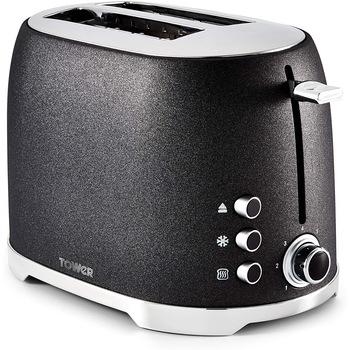 Prajitor de paine Glitz Tower T20029, capacitate 2 felii de paine, putere 800W, corp de metal, culoare negru Prajitor de paine Glitz Tower T20029, capacitate 2 felii de paine, putere 800W, corp de metal, culoare negru