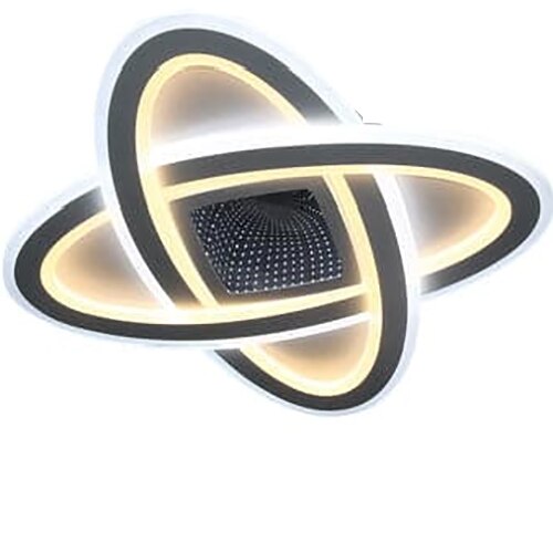 Lustra LED integrat , 120W, cu telecomanda, lumina calda/neutra/rece, intensitate reglabila, 50cm, Alb