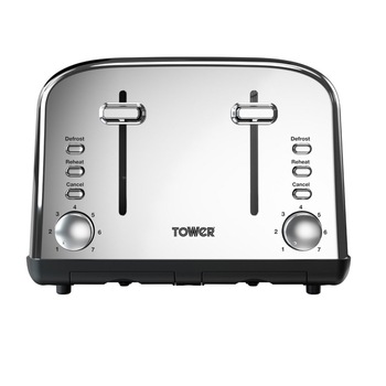 Prajitor de Paine Tower Infinity T20015, Capacitate 4 Felii, Putere 1800W, Carcasa din Otel Inoxidabil, Design Superb Prajitor de Paine Tower Infinity T20015, Capacitate 4 Felii, Putere 1800W, Carcasa din Otel Inoxidabil, Design Superb