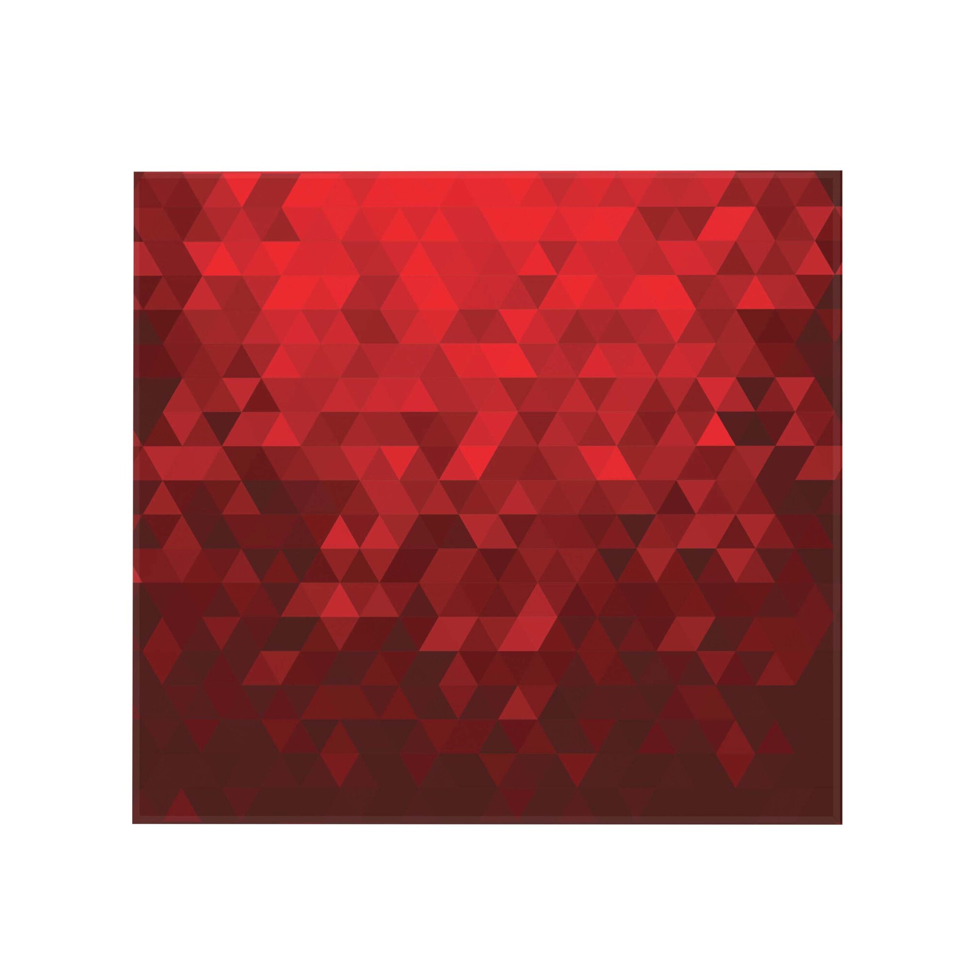 Sticla bucatarie securizata Saint Gobain Glass®, imprimata 60x55cm, protectie antistropire pentru aragaz, Ambra Deco, Triunghiuri