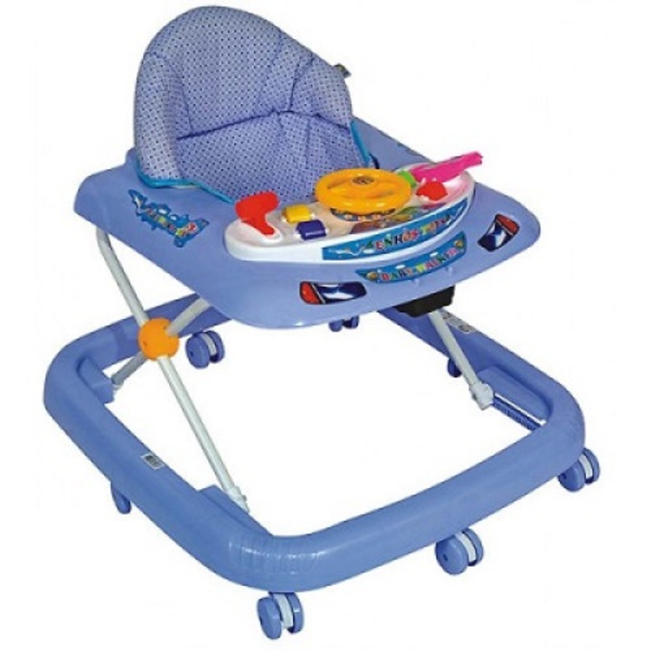ENHOS TOYS Bébikomp, állítható szék, játékokkal, kék színű