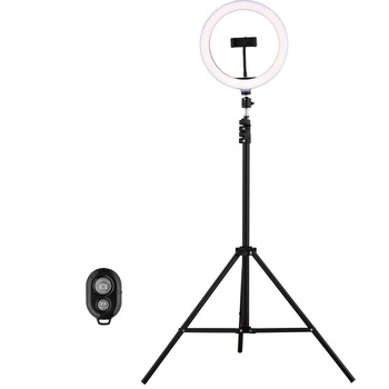 Lampa circulara fotografica Ring Light, 120 x LED SMD, 10 trepte de lumina (lumina rece, calda si neutra) Photo / video / MakeUp cu trepied 210cm inclus telecomnda selfei JRH Lampa circulara fotografica Ring Light, 120 x LED SMD, 10 trepte de lumina (lumina rece, calda si neutra) Photo / video / MakeUp cu trepied 210cm inclus telecomnda selfei JRH