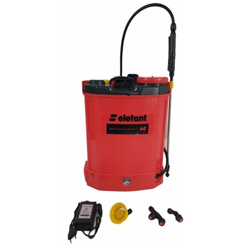 Pompa de stropit cu acumulator/ vermorel electric Elefant, 14L, 6 bar, acumulator 12V 8AH, Cutoff, MODEL 2021 Pompa de stropit cu acumulator/ vermorel electric Elefant, 14L, 6 bar, acumulator 12V 8AH, Cutoff, MODEL 2021