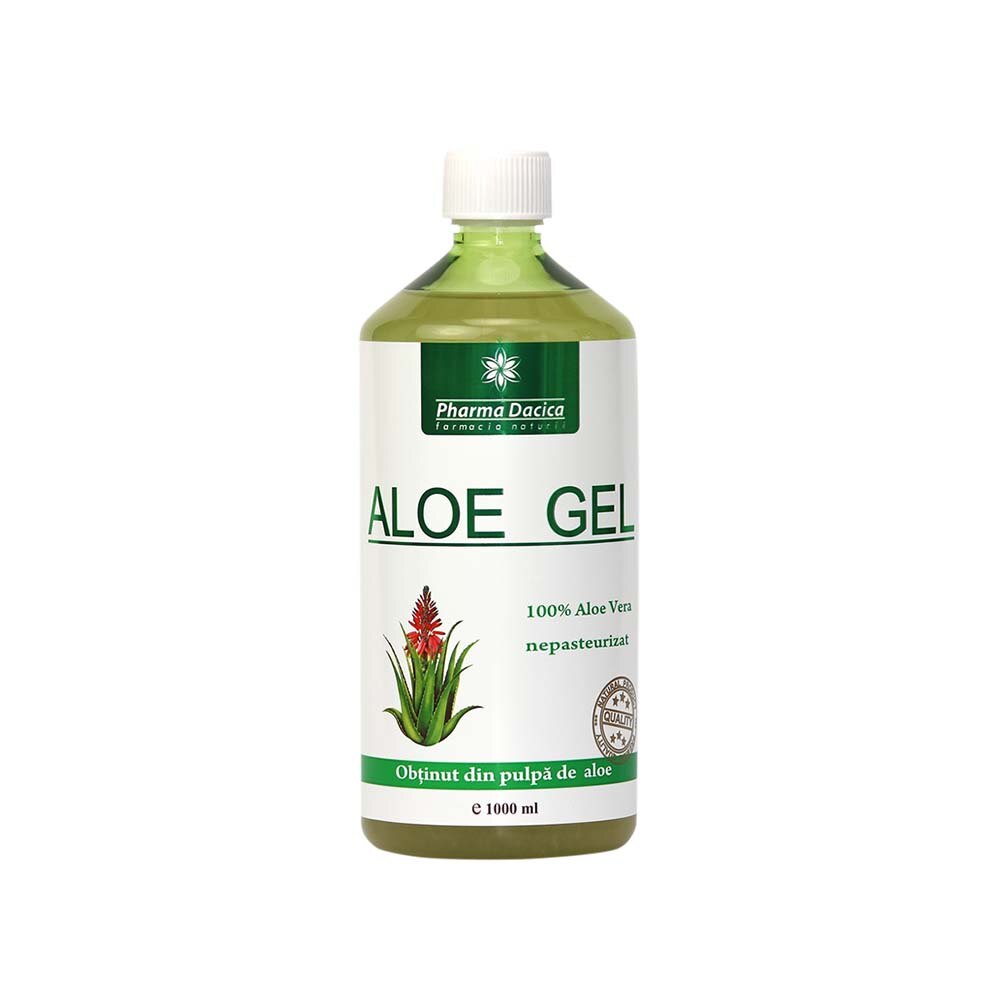 Supliment alimentar antioxidant, antitumoral, hepatoprotector, suc natural de Aloe Vera, 1 litru