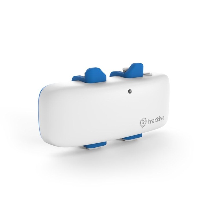 Tracker pentru caini, Tractive GPS DOG 4 LTE, Contor de activitate, Alb