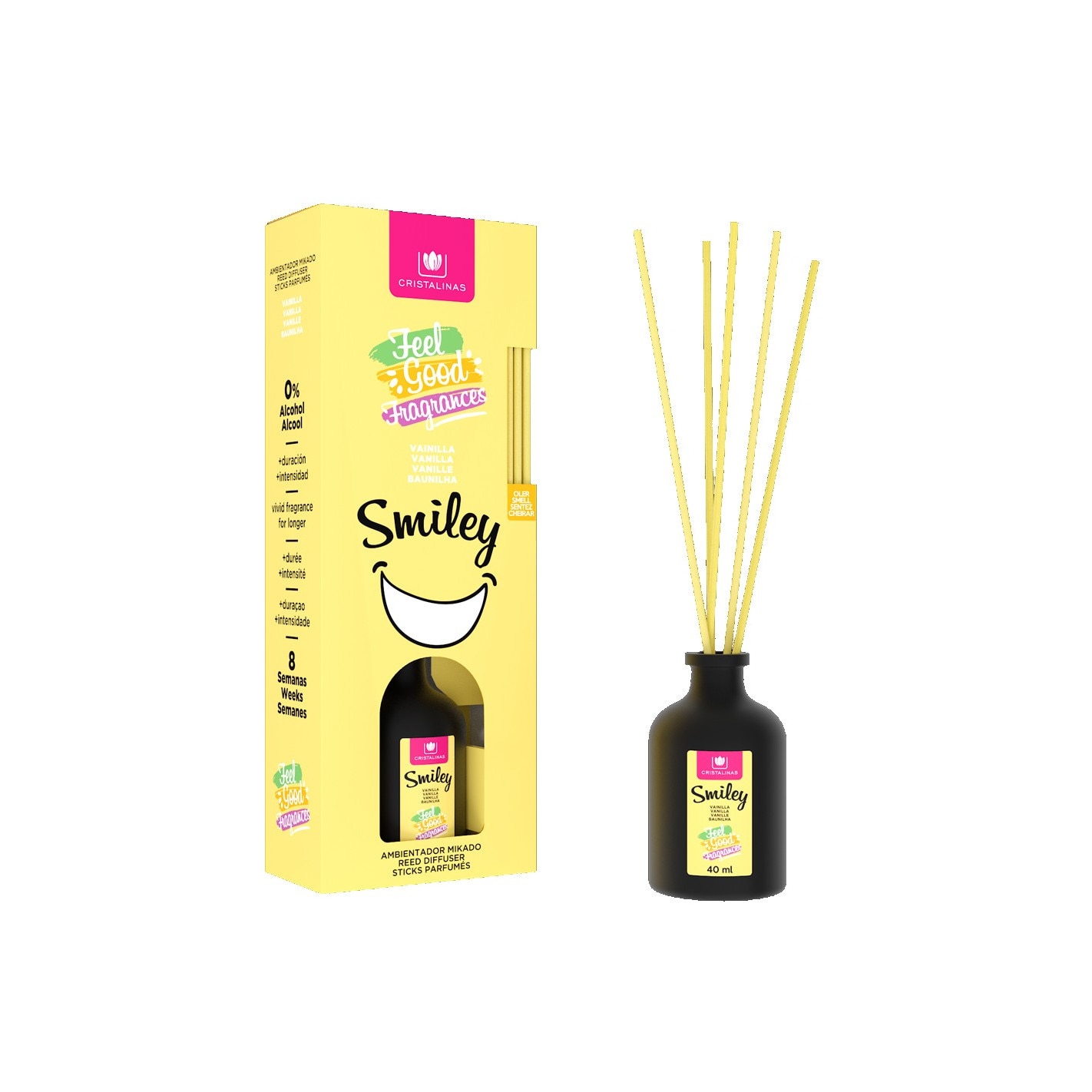 Odorizant 0% alcool Feel Good - Smiley Vanilla 40 ml, +8 saptamani