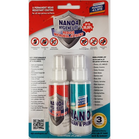 Активен биоцид наноимпрегниращ комплект 3 години, Nano4-Hygiene Life G ...