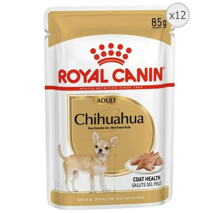 Hrana umeda pentru caini Royal Canin, Chihuahua, 12 buc x 85g