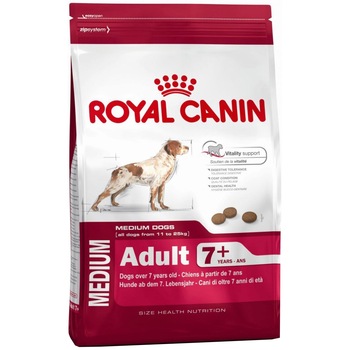 Hrana uscata pentru caini Royal Canin, Medium, Adult 7+, 15Kg Hrana uscata pentru caini Royal Canin, Medium, Adult 7+, 15Kg