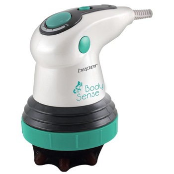 Aparat masaj anticelulitic Beper 40.946, 25W, 4 capete interschimbabile, Alb/Verde Aparat masaj anticelulitic Beper 40.946, 25W, 4 capete interschimbabile, Alb/Verde