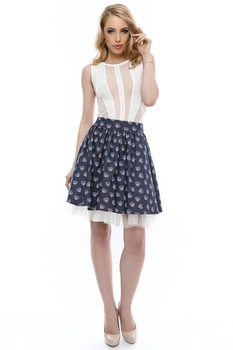 Fusta denim, ROH, trendy din bumbac Fusta denim, ROH, trendy din bumbac