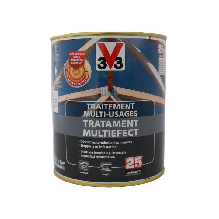 Tratament Multiefect pentru protectia lemnului V33 - 0.75l