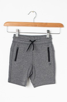 GAP, Pantaloni sport scurti cu model camuflaj, Gri melange GAP, Pantaloni sport scurti cu model camuflaj, Gri melange