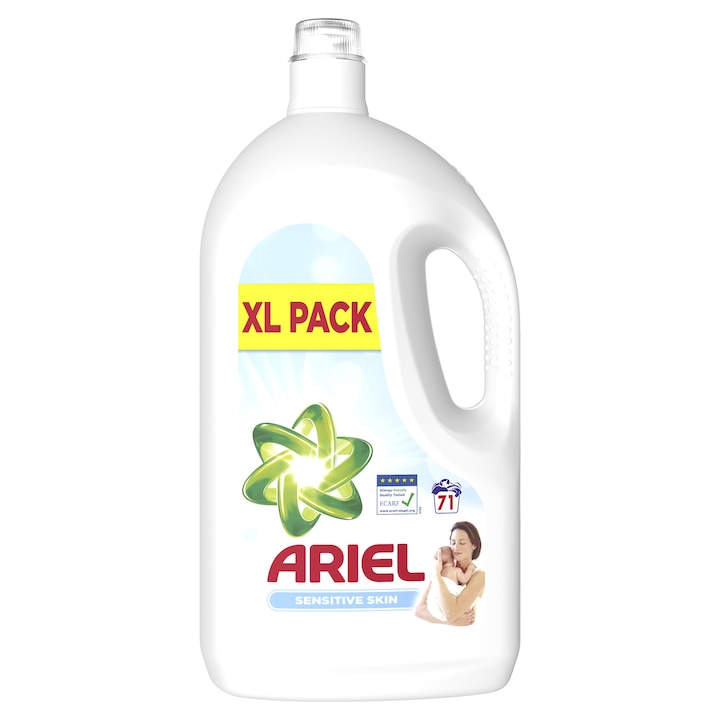 Ariel Sensitive folyékony mosószer, 3.905L, 71 mosás