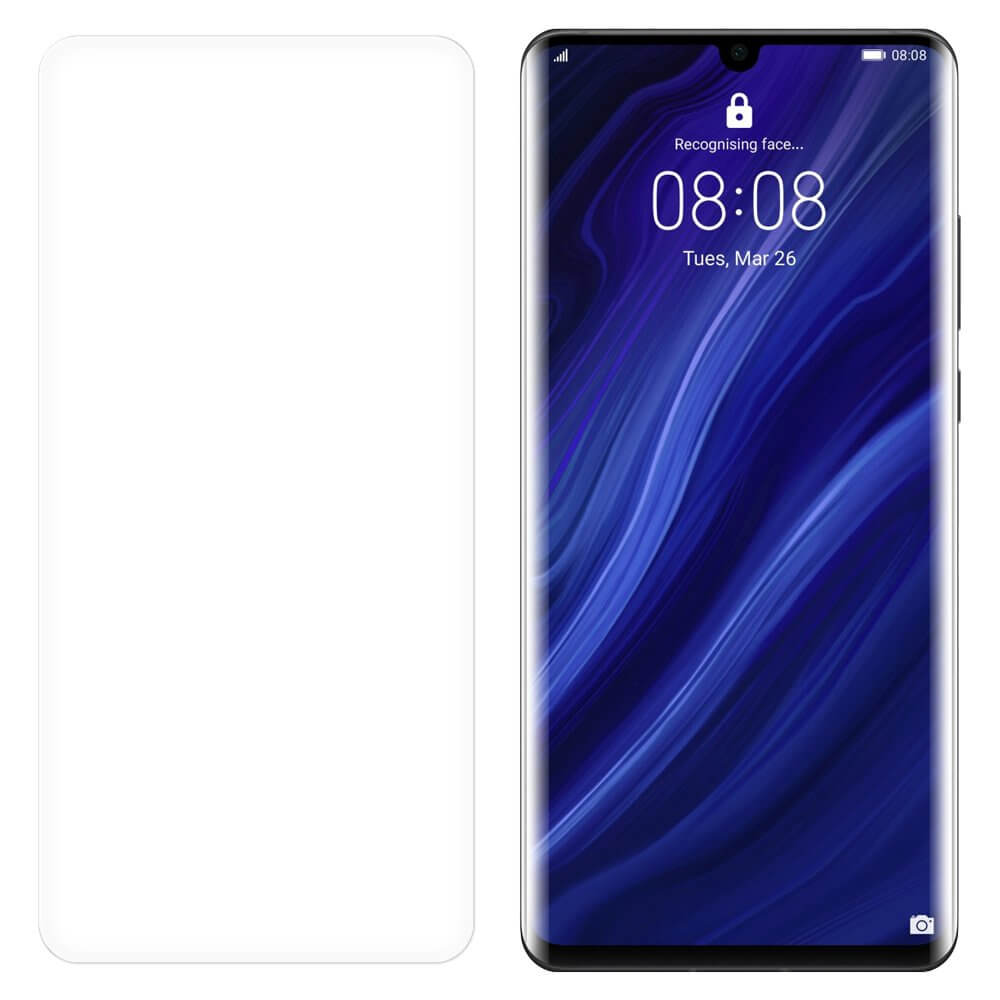 Folie Pentru Huawei P30 Pro, Curbata, Full Screen, Flexibila din PET, Wozinsky 3D