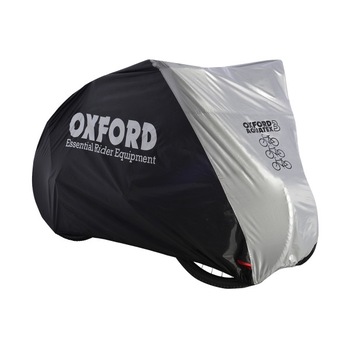 Prelata bicicleta tripla Oxford Aquatex, culoare negru/argintiu Prelata bicicleta tripla Oxford Aquatex, culoare negru/argintiu