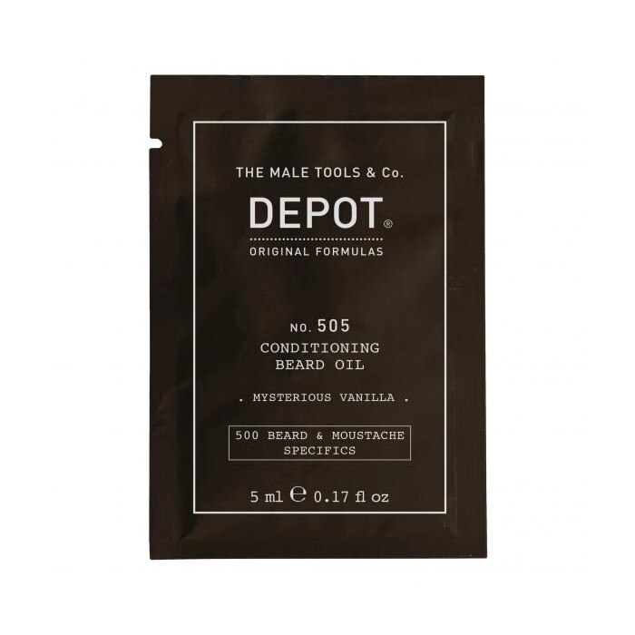 Ulei pentru barba Depot 500 Beard & Mustache Specifics No.505 Conditioning Misterious Vanilla, 5ml