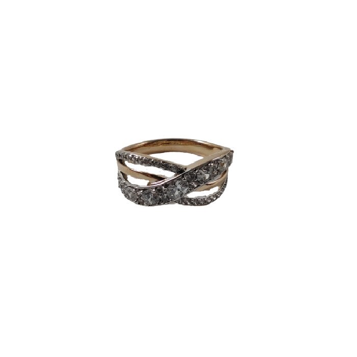 Inel Premium Brilliant,dublu placat Aur 18k,diametru 18,9mm ,marime 9US