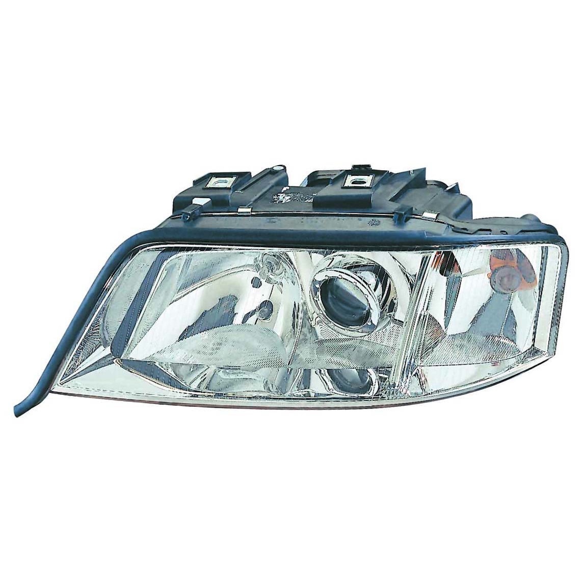 Far stanga cromat,electric (fara motor electric) bec H1/H7 Audi A6 1997-2001