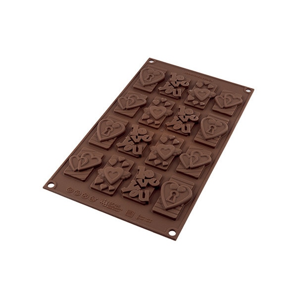 Mulaj silicon ciocolata inima, 