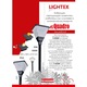 Lumina LED de gradina, Lightex, Unitate solara, 20W, 5000K, IP65, 400x400x410mm