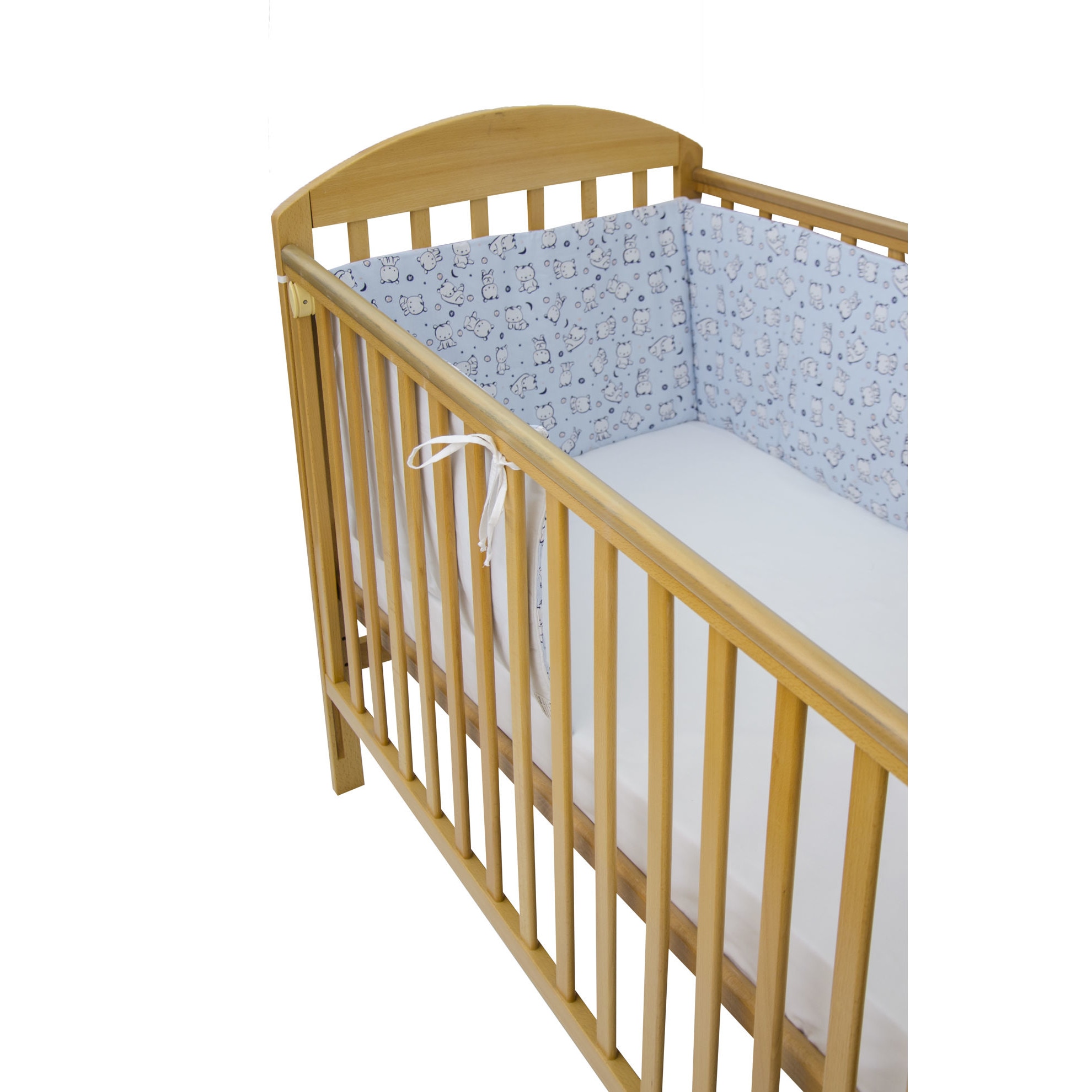 Set protectii patut 70 x 140 cm Baby Bear blue