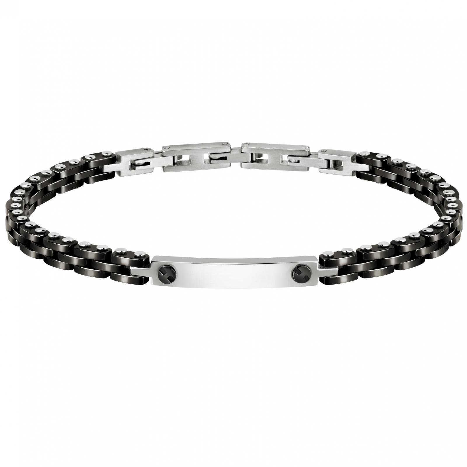 Bratara Morellato SACU17, Negru, Argintiu