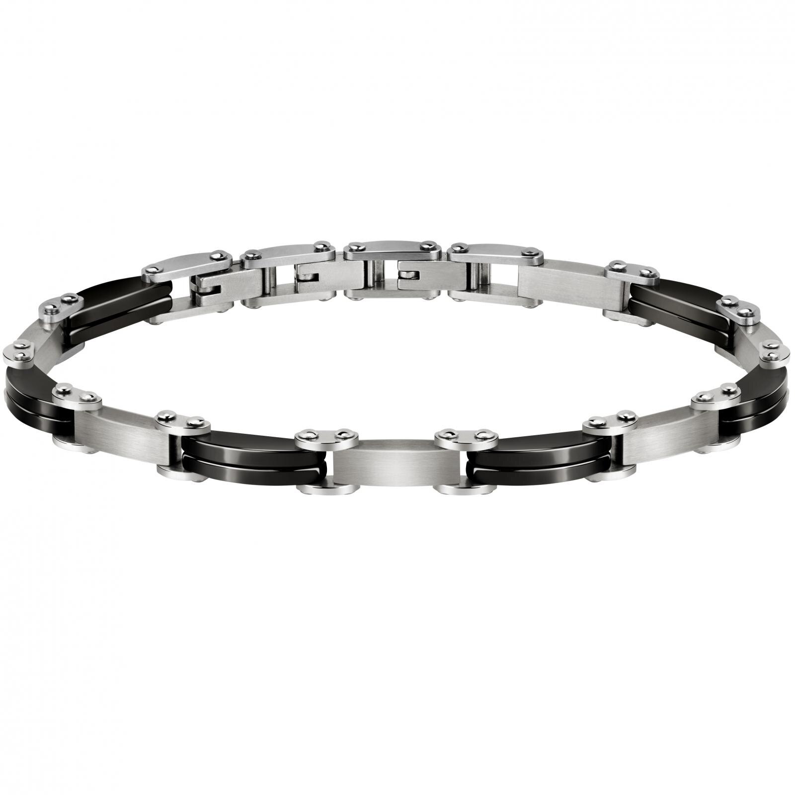 Bratara Morellato SACU16, Argintiu, Negru