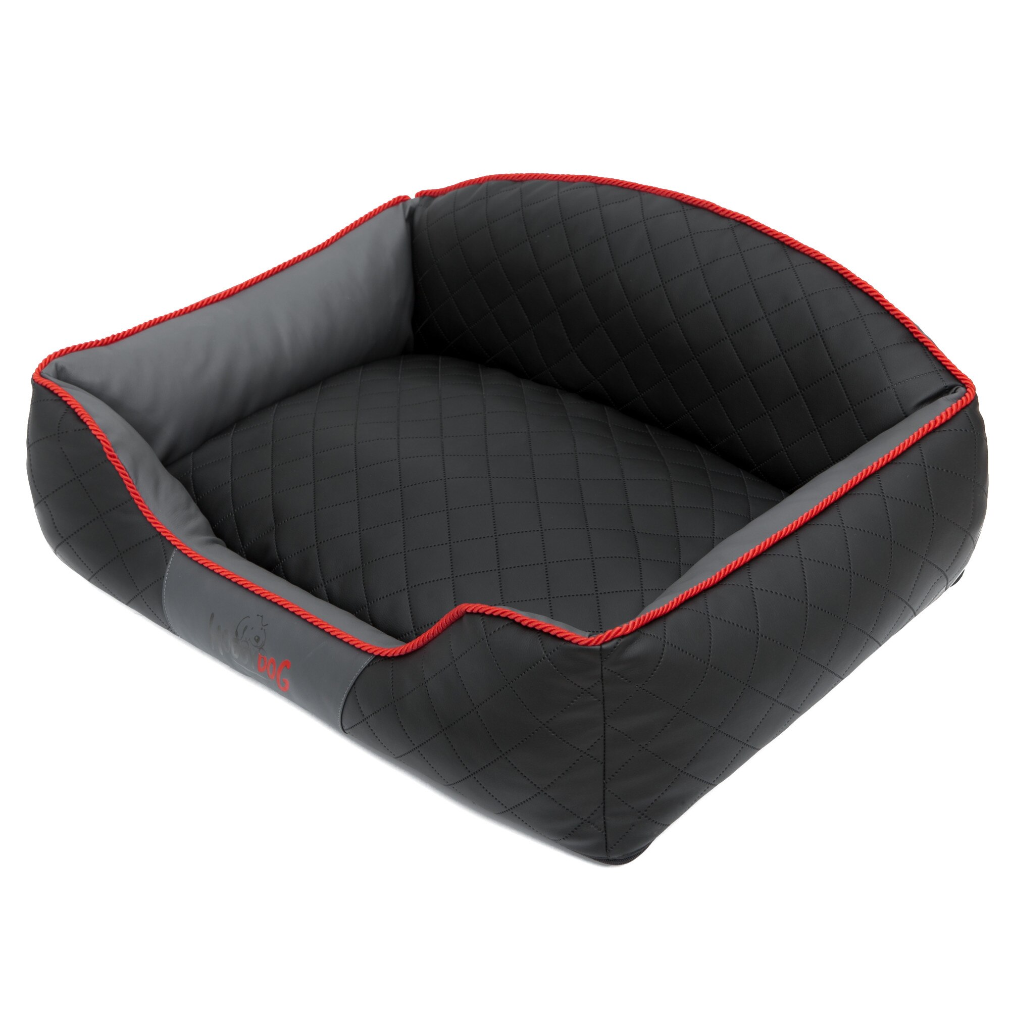 Culcus pentru animale de companie, HobbyDog, Elite, Negru, Grafit, 84x65x28 cm